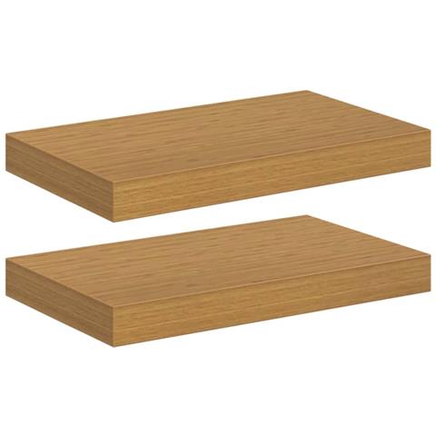 Scaffale da parete 2 pcs Beige 40 x 23,5 x 4 cm - Foto 1