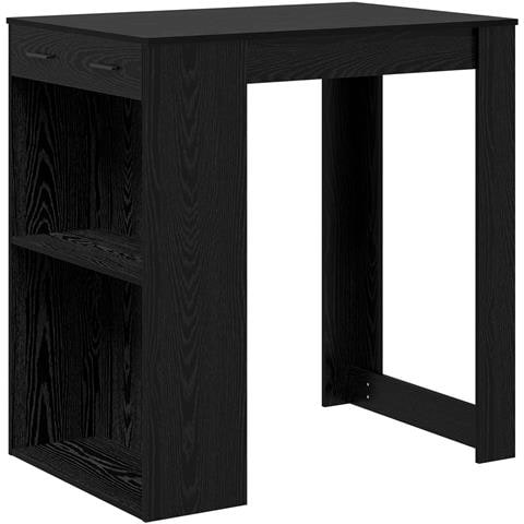 Tavolo da bar Rovere Nero 102 x 70 x 103,5 cm Legno multistrato - Foto 1