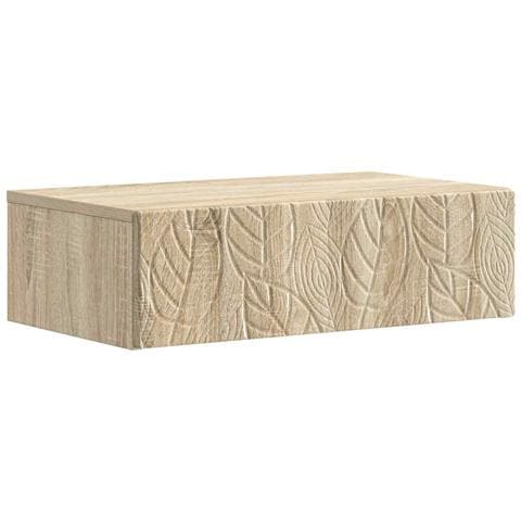 Tavolino da Parete Laterale Rovere Sonoma 59 x 34,5 x 17 cm - Foto 1