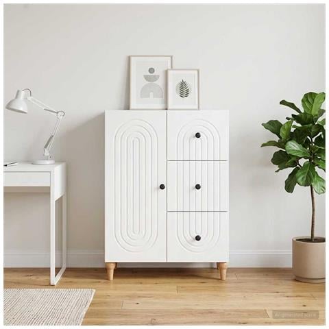 Credenza Bianco 66 x 34,5 x 90 cm Legno ingegnerizzato - Foto 2