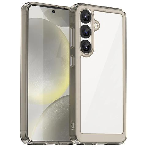 Custodia Samsung Galaxy S25 Edge, Nera, Semi-trasparente - Foto 1