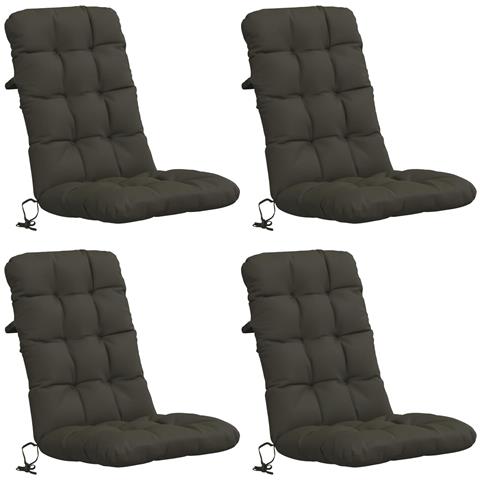 Cuscini per Sedia Alta in 4 Pezzi VIANEN 4 pcs 100% Poliestere - Foto 1