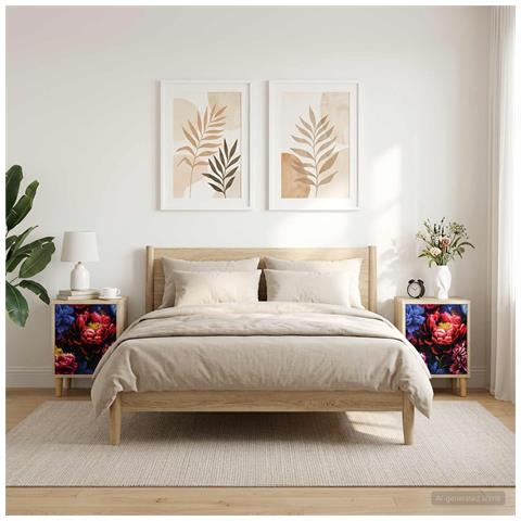 Armadio da Notte KIEL 2 pz Rovere Sonoma 36 x 33 x 50 cm - Foto 2