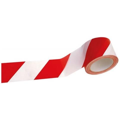 Nastro segnaletico per lavori stradali colore bianco-rosso, 200 mt - Foto 6