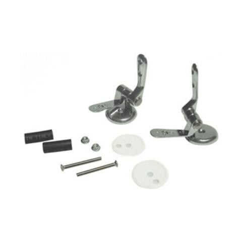 CERNIERE UNIVERSALI ACCIAIO X COPRIWATER SEDILE WC IN LEGNO LUX BLISTER Cromate