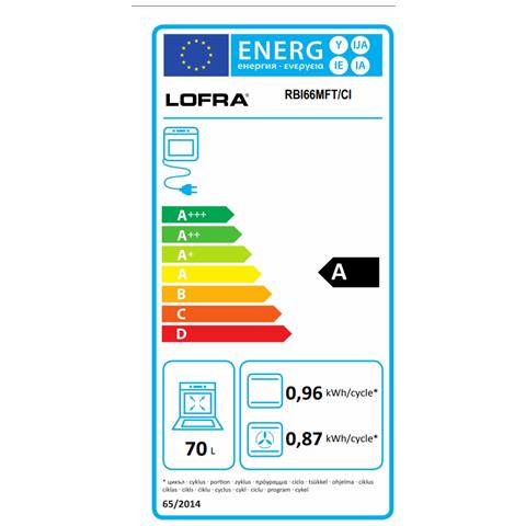 Cucina Elettrica RBI66MFT / C 4 Fuochi a Gas Forno Elettrico Multifunzione Classe A Dimensioni 60 x 60 cm Colore Avorio - Foto 2