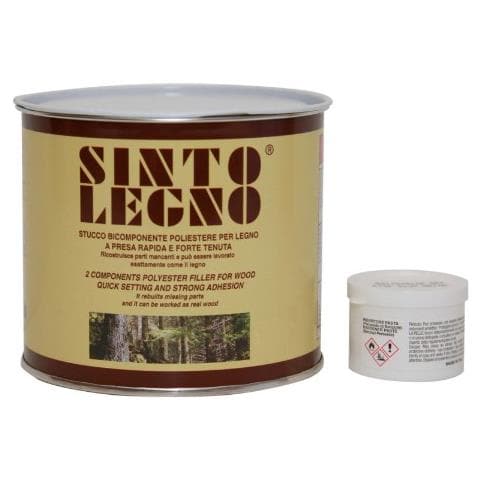 Sinto Legno - Mastice-stucco Per Legno Bicomponente Poliestere 750 Ml Chiaro - Foto 1