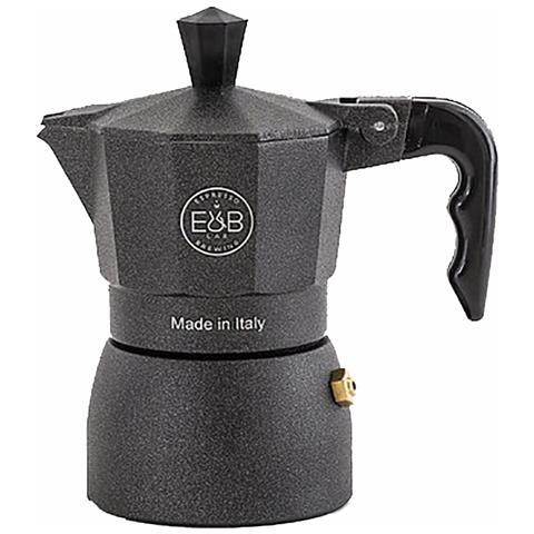 E&b Lab Moka Classic 1t Moka 1 Tazza Per Piani A Gas Competition Moka Filter Nero - Foto 1