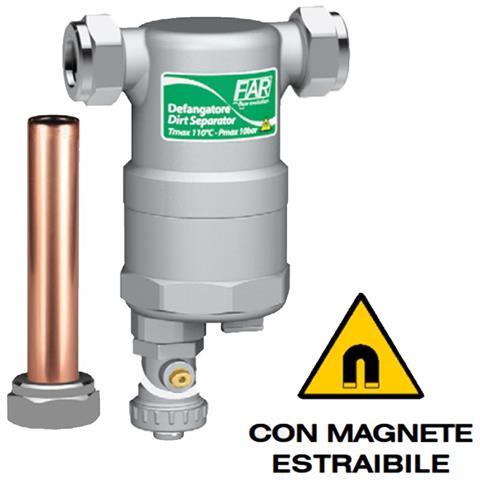 Defangatore Compact Cromato 3/4"" Con Attacchi In Linea Maschio-maschio 2278 34 - Foto 1