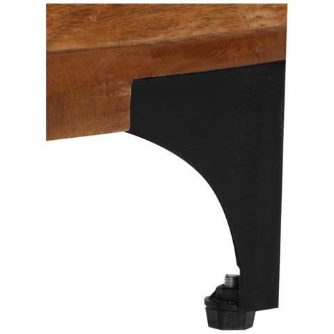 Mobile Porta Tv 118x35x45 Cm In Legno Massello Di Recupero - Foto 2