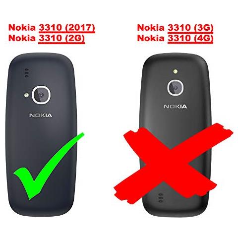 Custodia Compatibile Con Nokia 3310 In Rosso Mela - Coperchio Protettiva Con Chiusura Magnetica, Funzione Stand E Tasca Per Le Carte - Foto 8