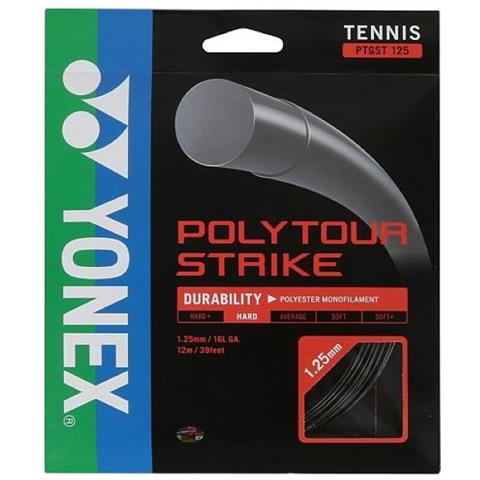 Polytour Strike 1.25 12mt Black Corda Tennis - Foto 1