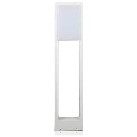 V-tac Vt-33 Lampada Led Da Giardino 10w Chip Samsung Fissaggio A Terra 80cm Bianco In Alluminio Ip65 Bianco Caldo 3000k - Sku 20116 - Foto 1