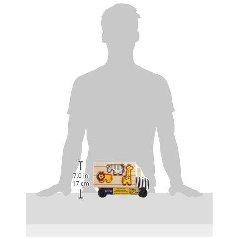 Melissa Doug 15180 Forma Rescue Ordinamento Camion Giocattolo In Legno Con 7 Animali E 2 Giocare Con Le Cifre - Foto 2