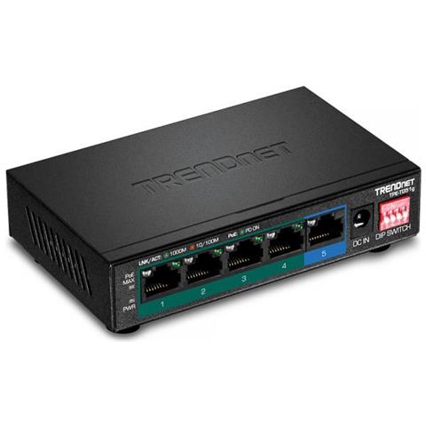 Switch di Rete Gigabit Ethernet (10/100/1000) Supporto Power over Ethernet (PoE) Nero - Foto 1