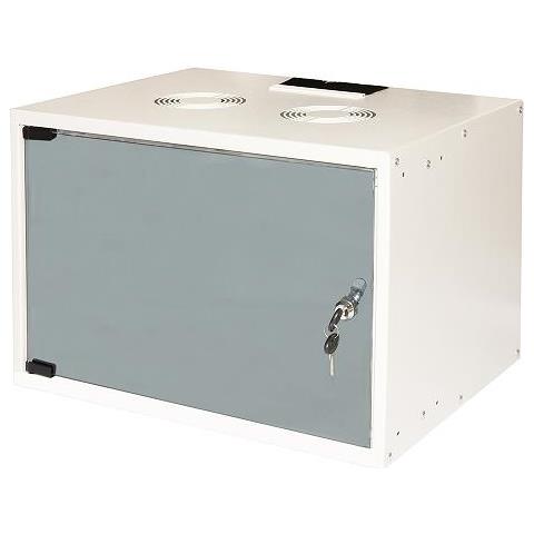 ARMADIO RACK 19'' 6 Unità Server Lan Da Assemblare Parete Case CAT6 hp Colore GrigioArmadio Rack 19" Disassemblato 6 Unita da Muro per Reti (A) 370 X (L) 540 X (P) 400 mm Colore Grigio - Foto 2