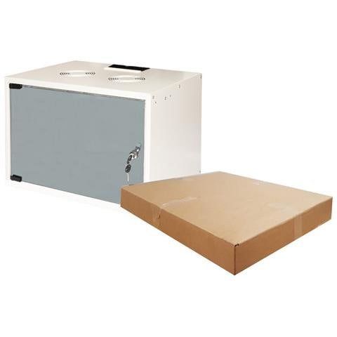 ARMADIO RACK 19'' 6 Unità Server Lan Da Assemblare Parete Case CAT6 hp Colore GrigioArmadio Rack 19" Disassemblato 6 Unita da Muro per Reti (A) 370 X (L) 540 X (P) 400 mm Colore Grigio - Foto 1