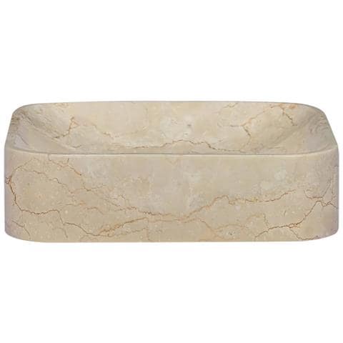 Lavandino Crema 40x40x10 cm in Marmo - Foto 2