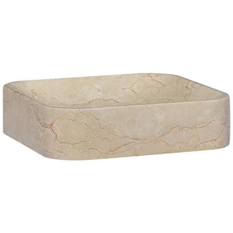 Lavandino Crema 40x40x10 cm in Marmo - Foto 1