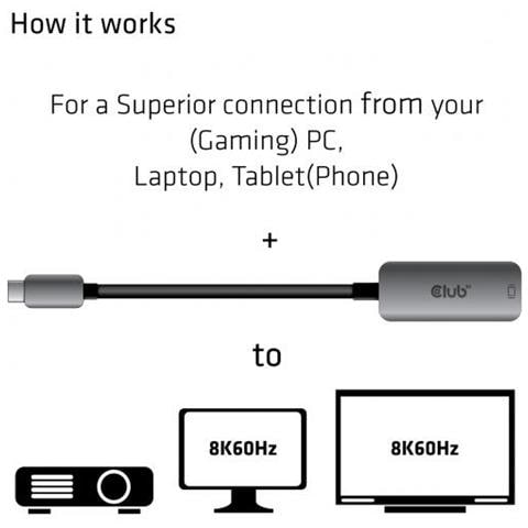 CAC-1567 cavo di interfaccia e adattatore USB Type C DisplayPort Nero, Argento - Foto 3