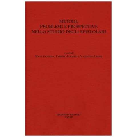 Sofia Canzona - Metodi, problemi e prospettive nello studio degli epistolari. Atti del Convegno - Foto 1