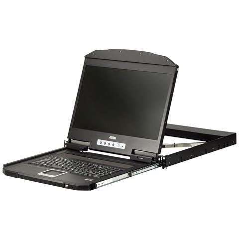 Console LCD widescreen a binario singolo e profondità ultra ridotta (USB, VGA) - Foto 1