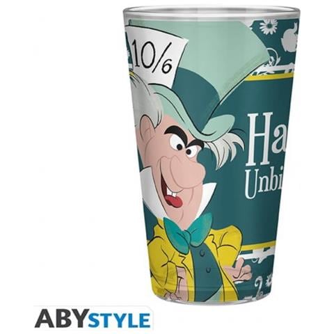 Disney Alice Nel Paese Delle Meraviglie Bicchiere Grande - Alice Happy Unbirthday Large Glass - 400 Ml - - Foto 1
