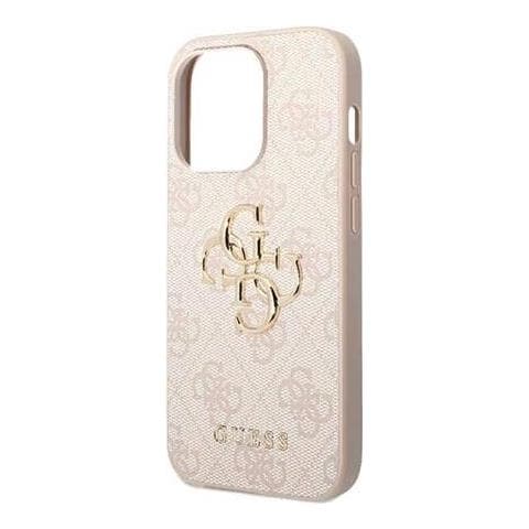 Pu 4g Metal Logo Case Fr Apple Iphone 14 Pro - Pink (guhcp14l4gmgpi) - Foto 1