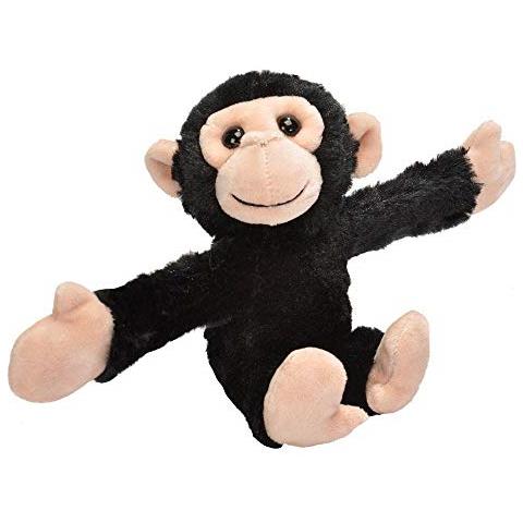 Huggers, Peluche Scimpanzé, Braccialetto Schiaffo, Animale Di Pezza, Giocattoli Per Bambini, 8 Pollici - Foto 1