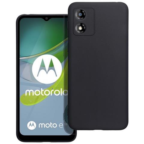 Matt Custodia Tpu Silicone Cover Case Per Motorola Moto E13 Black - Foto 5