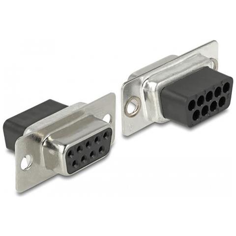 Kit Di Montaggio Da Presa D-sub A 9 Pin A Presa Rj50 Grigio - Foto 2