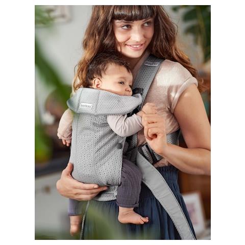 BB021018 portabebè Zaino portabebè Cotone, Elastan, Poliestere Grigio - Foto 4