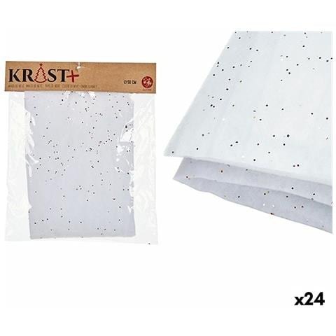 Accessorio Per Presepe Tappeto Bianco 50 X 0,01 X 50 Cm (24 Unità) - Foto 1