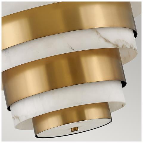 Lampadario Contemporaneo Echelon Acciaio Ottone Antico 8 Luci E14 - Foto 7