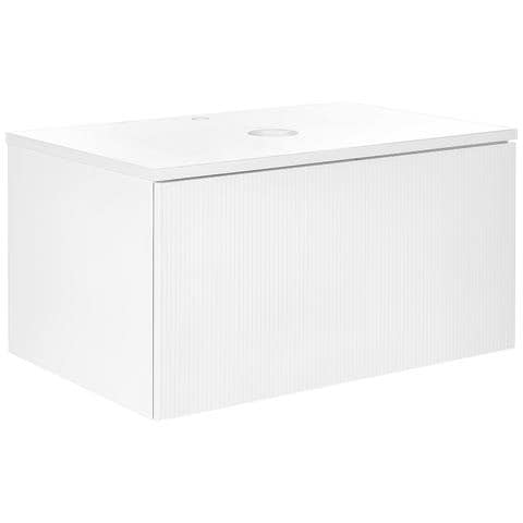 Mobile Lavabo A Parete Alzira 80 Cm Bianco - Foto 2