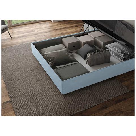 Letto Adele 170x190 Rete E Contenitore Azzurro - Foto 2