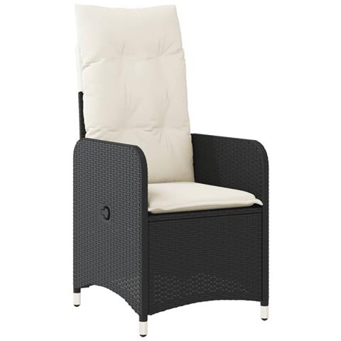 Sedie da Giardino Reclinabili 2 pz con Tavolo in Polyrattan - Foto 2