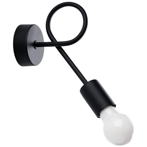 Sollux Lighting Lampada Da Parete Levar Nero Sl.1454 - Industriale Lampade Da Parete Nero 19x23x8 Cm - Foto 1