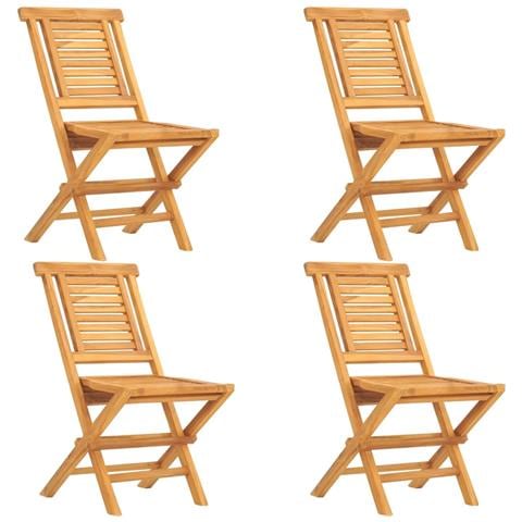 Set da Pranzo per Giardino 5 pz in Legno Massello di Teak - Foto 2