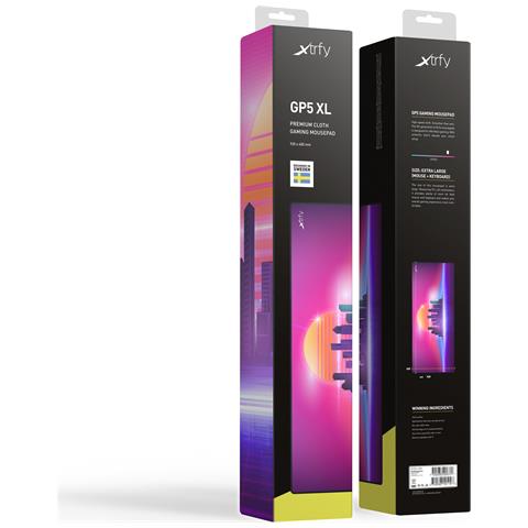 CHERRY XTRFY GP5-XL-RETROWAVE tappetino per mouse Tappetino per mouse per gioco da computer Multicolore - Foto 2