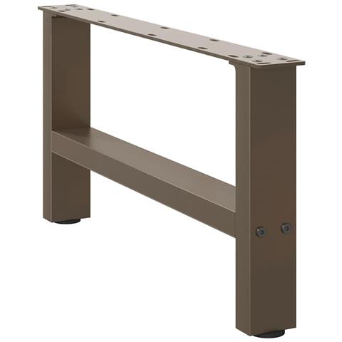 Gambe Per Tavolino Da Caffè Naturale 2 Pz 60x(30-31)cm Acciaio - Foto 3
