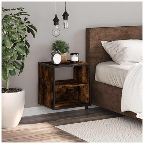 Comodino A Muro Rovere Fumo 40x31x39,5 Cm - Foto 3