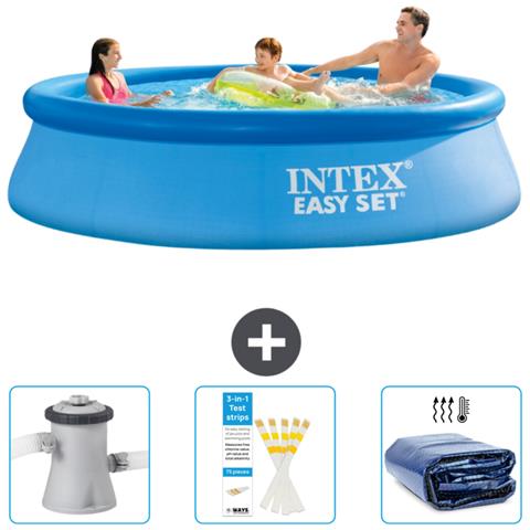 Piscina Fuori Terra - In Giro - 305x305x76 Cm - Blu - Include Accessori Coordinati Cb74 - Foto 1