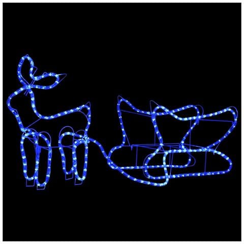 Lusso Casadino - Renne E Slitta Decorazione Natalizia Per Esterni 252 Led - Foto 1