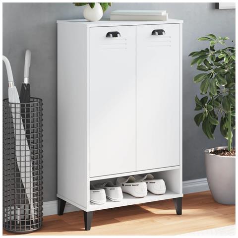 Lusso Casadino -  Scarpiera Viken Bianca In Legno Multistrato - Foto 8