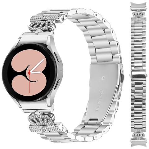 Cinturino Per Orologio In Acciaio Inossidabile Per Galaxy Watch4/5/6 - Argento - Foto 1