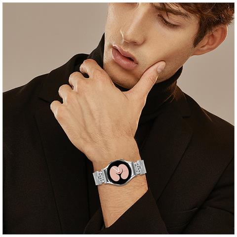 Cinturino Per Orologio In Acciaio Inossidabile Per Galaxy Watch4/5/6 - Argento - Foto 7