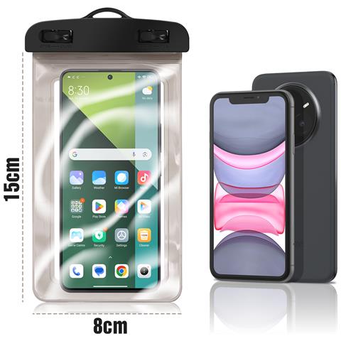Custodia Impermeabile 5.8-6.8"" Touch Con Cordino - Foto 2