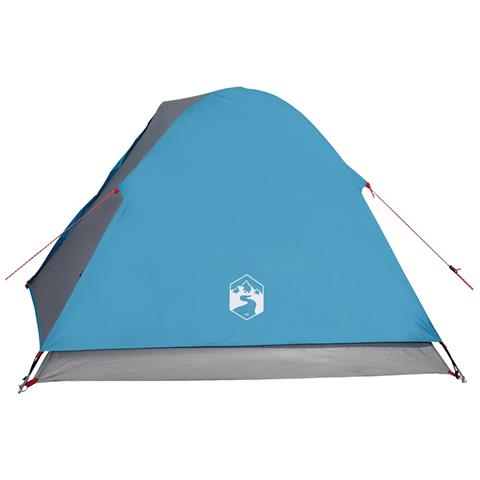Tenda da Campeggio a Cupola per 3 Persone Blu Impermeabile - Foto 8