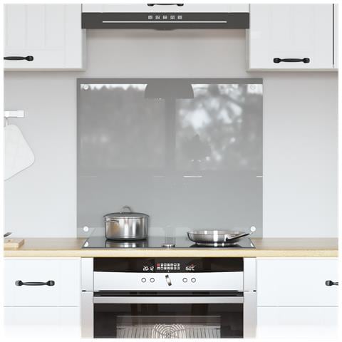Pannello cucina Grigio chiaro 70x60x0,6 cm Vetro temperato - Foto 2